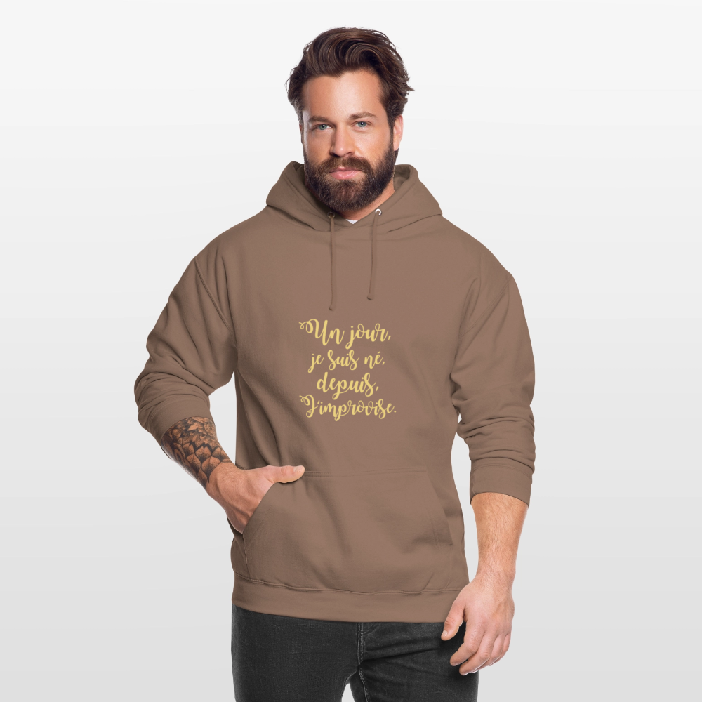 Unisex ,sweatshirt,Hoodie, confortable apparel, - mocha