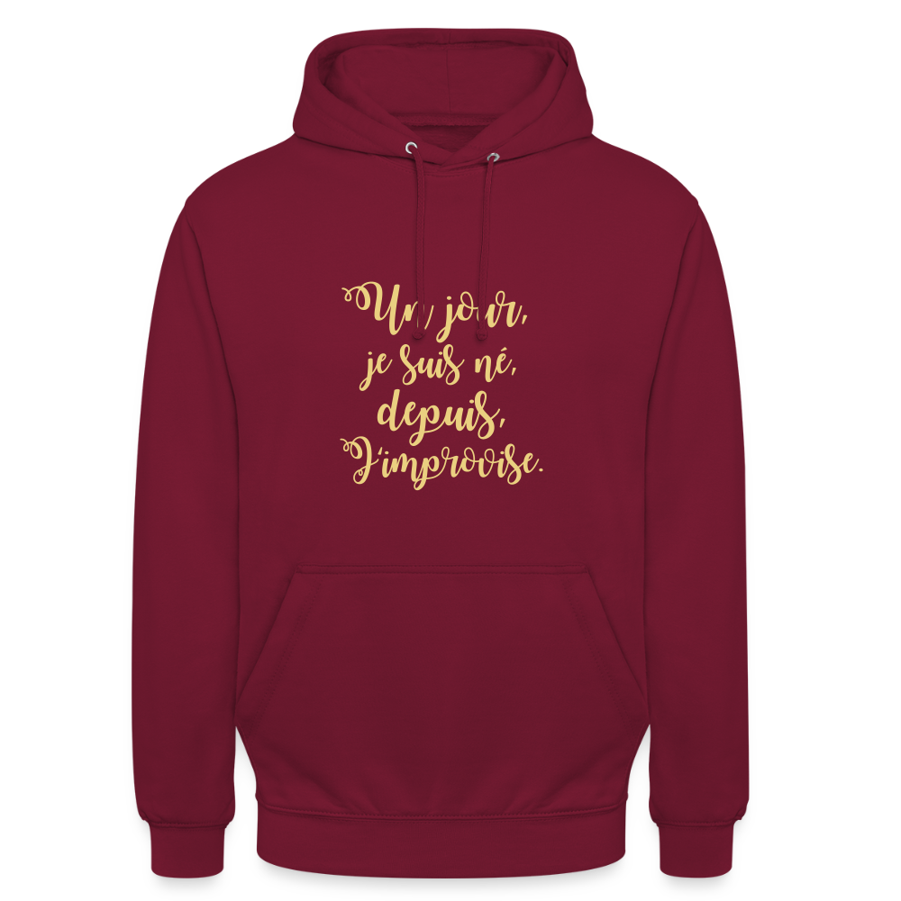 Unisex ,sweatshirt,Hoodie, confortable apparel, - bordeaux