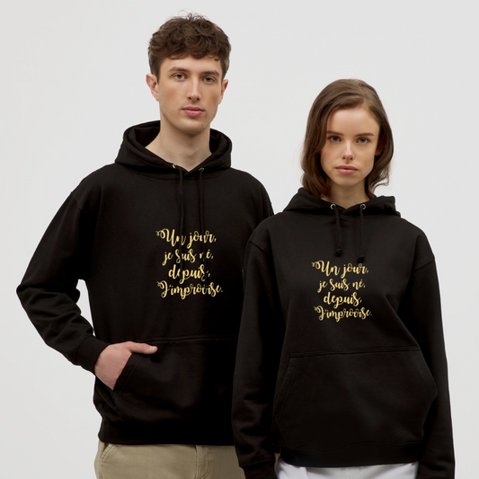 Unisex ,sweatshirt,Hoodie, confortable apparel, - black