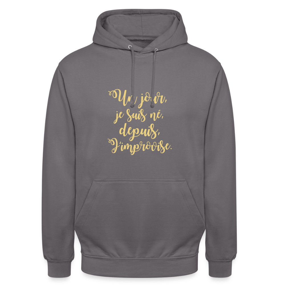 Unisex ,sweatshirt,Hoodie, confortable apparel, - elephant grey