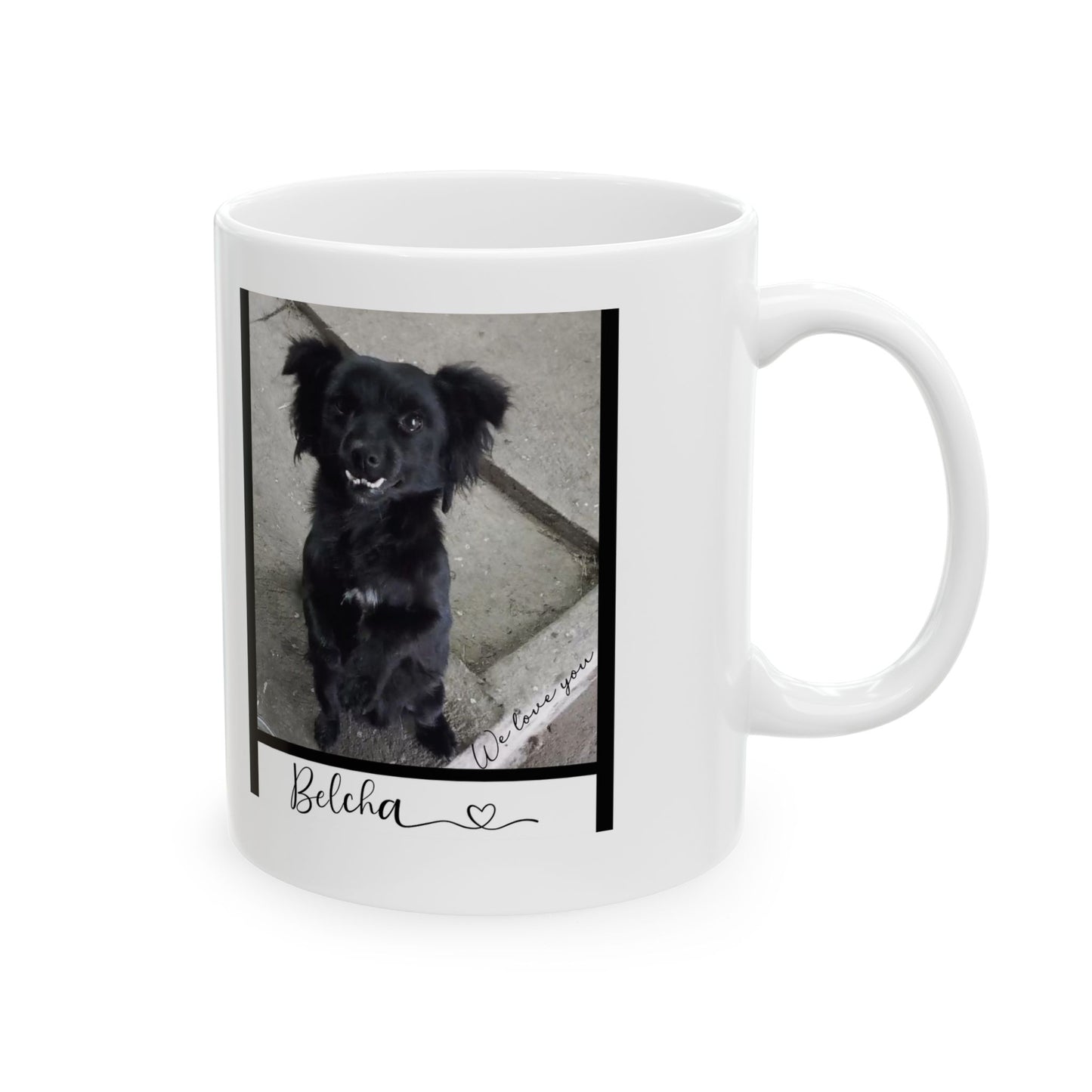 Charming Pet Portrait Ceramic Mug, Personalized Gift for animal Lovers, Cat Themed Coffee Cup, Birthday, Holiday Decor, Unique Kitchenware