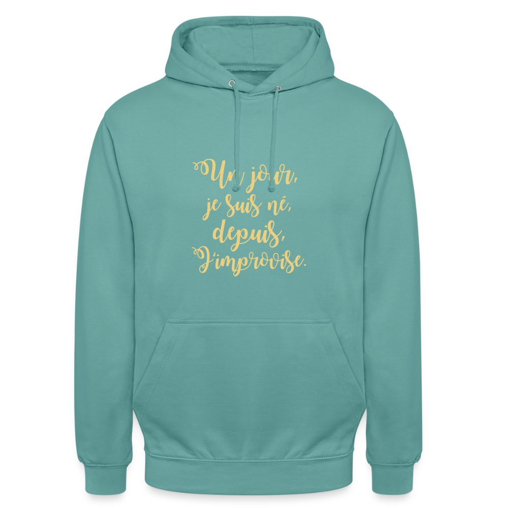 Unisex ,sweatshirt,Hoodie, confortable apparel, - pastel turquoise