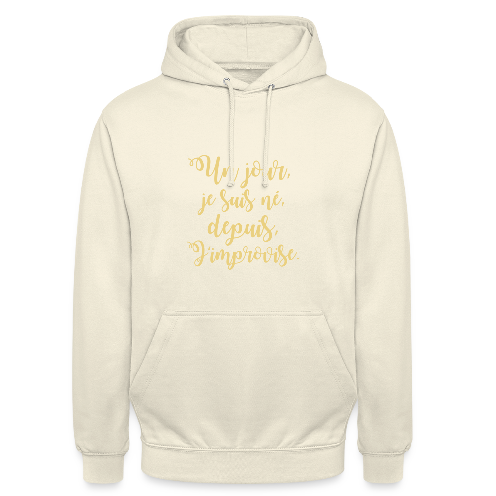 Unisex ,sweatshirt,Hoodie, confortable apparel, - vanilla