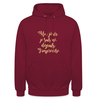 Unisex ,sweatshirt,Hoodie, confortable apparel, - bordeaux