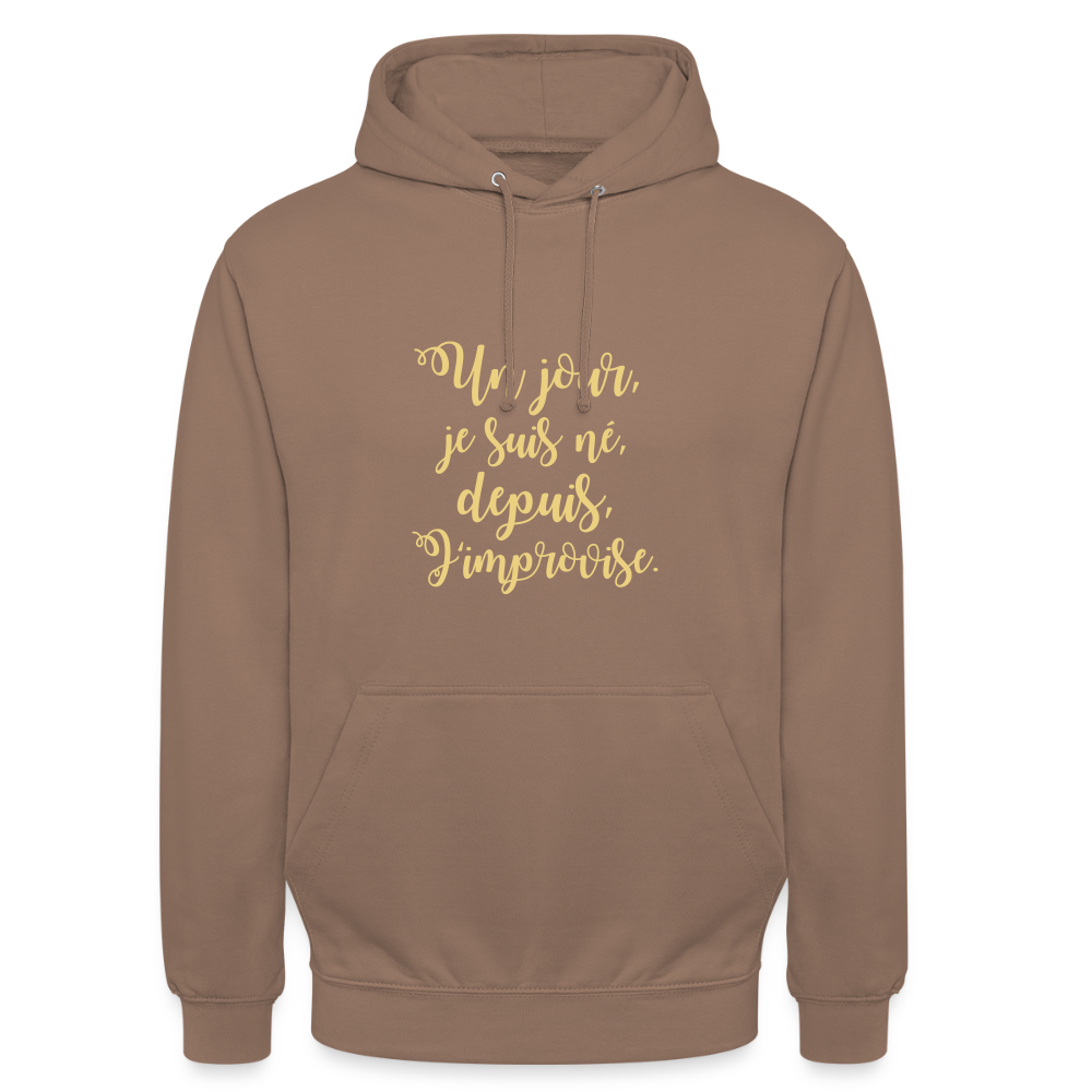 Unisex ,sweatshirt,Hoodie, confortable apparel, - mocha