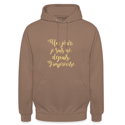 Unisex ,sweatshirt,Hoodie, confortable apparel, - mocha