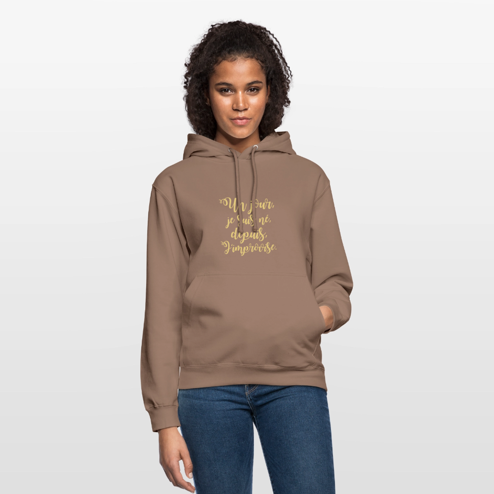 Unisex ,sweatshirt,Hoodie, confortable apparel, - mocha