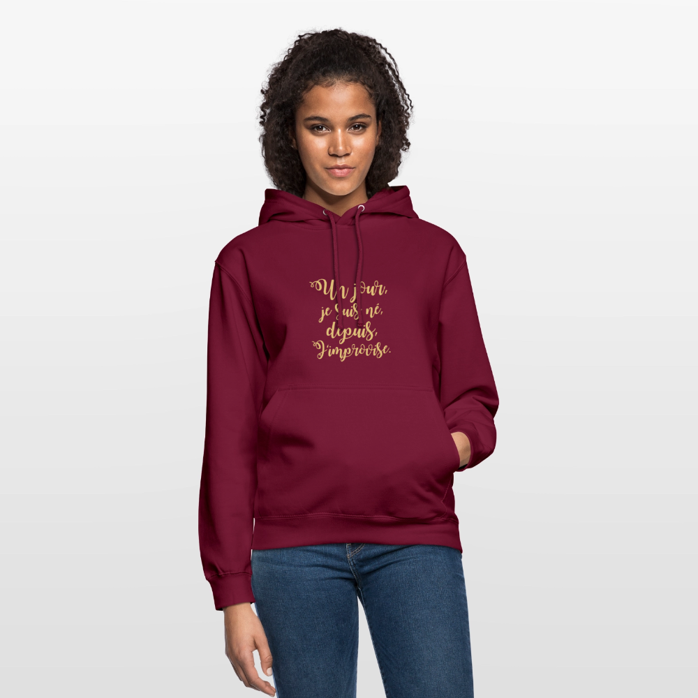 Unisex ,sweatshirt,Hoodie, confortable apparel, - bordeaux