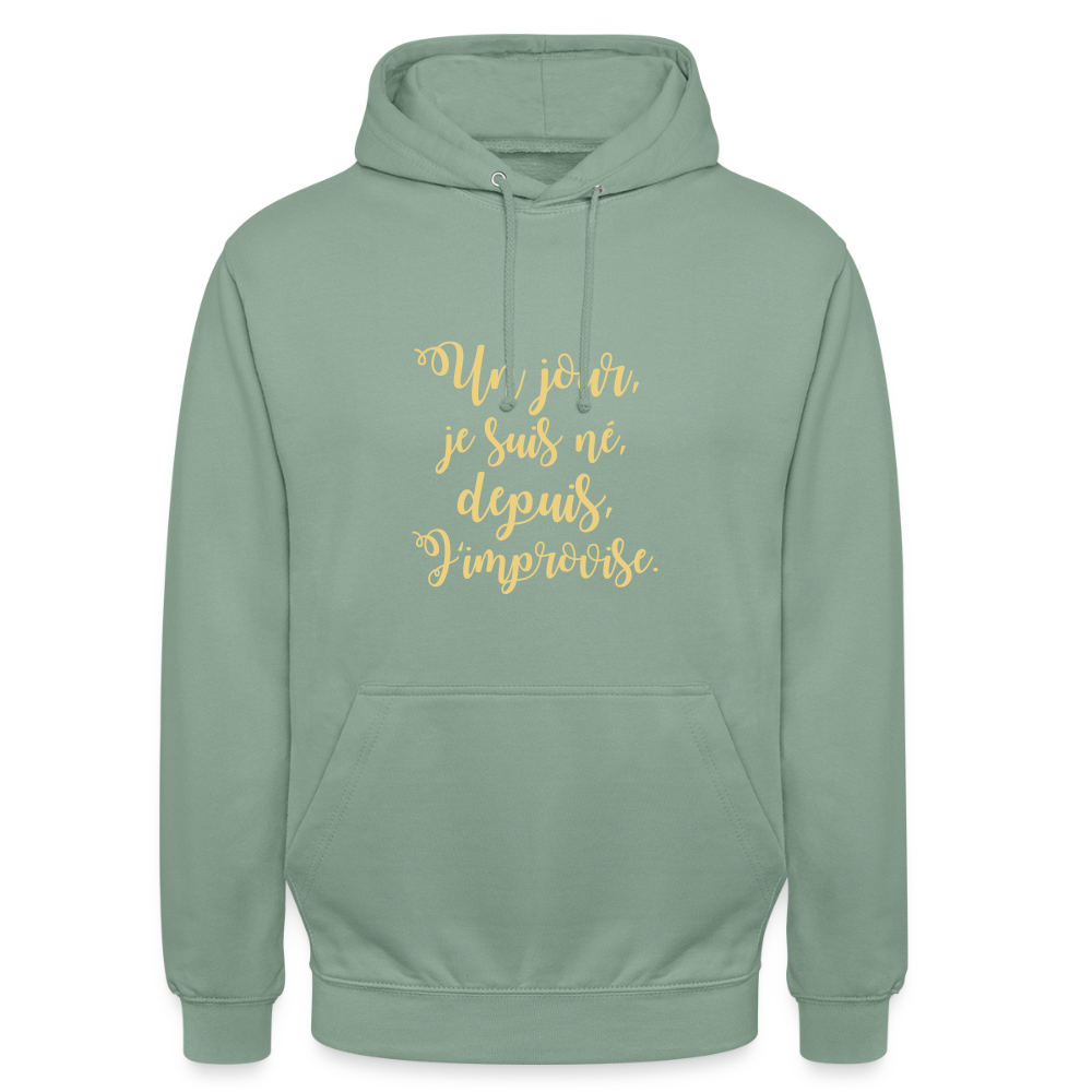 Unisex ,sweatshirt,Hoodie, confortable apparel, - steel green