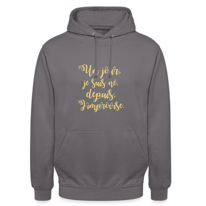 Unisex ,sweatshirt,Hoodie, confortable apparel, - elephant grey