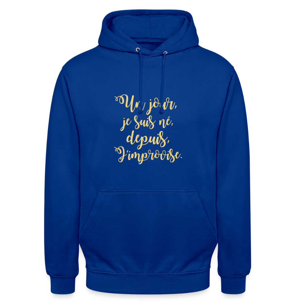 Unisex ,sweatshirt,Hoodie, confortable apparel, - bright royal
