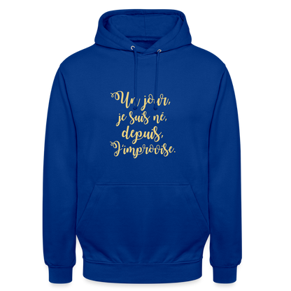 Unisex ,sweatshirt,Hoodie, confortable apparel, - bright royal